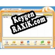 Ключ активации для WAV To MP3 Converter